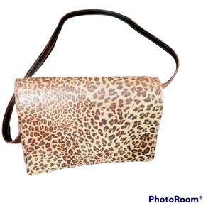 Cheetah print genuine Leather purse.